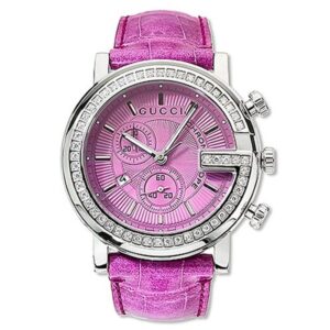 Gucci G Chrono Pink Leather 44 mm YA101313