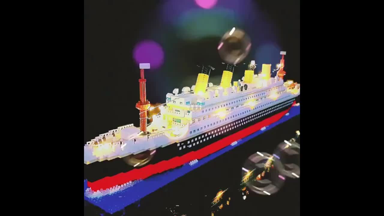 Building Blocks of The Titanic Ship, a Model Toy for Assembly, Decorative Ship Blocks, a Puzzle Toy Suitable for Boys And Girls, Perfect As a Gift for Christmas And Halloween. - Image 9