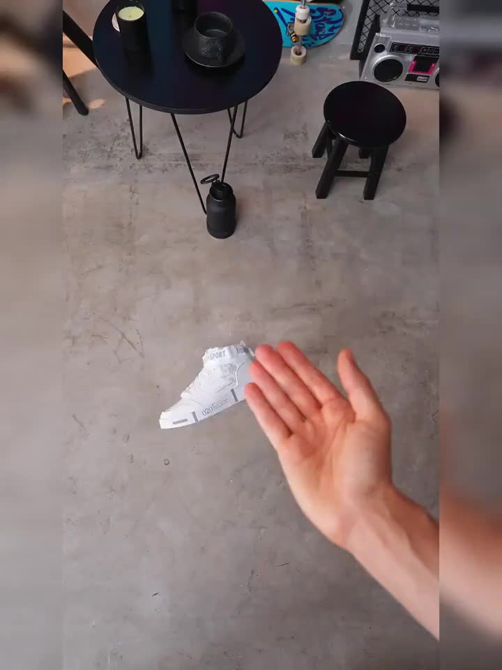 Men'S High-Top Casual Sneakers - White & Black Random Pattern, Synthetic Cover Upper, EVA Cushioned Sole, Breathable Fabric Lining, All-Season Comfort for Casual Attire, Comfortable Footwear, Modern Hightops, Durable Footwear, Sporty Design, Lightweight Construction, Urban Fashion - Image 7