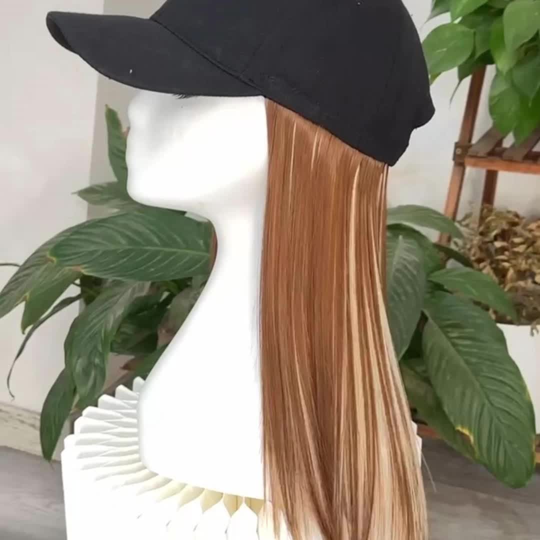 Long Straight Black Synthetic Hair Wig with Bangs - Natural-Looking Baseball Cap Hair Extension for Women, Easy to Style & Maintain, All-in-One Design for Versatile Looks, Hair Wigs, Versatile Hairpiece, Comfortable Fit Cap - Image 12