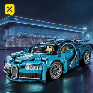 [24h Ship] 1144pcs Building Block Car 1:14 Large-scale Model Bule Exterior With ABS Material, Simple Assembly Operation, Suitable As Halloween, Christmas, Thanksgiving, New Year'S Day Gifts, Christmas Decorations, Cool Toys For Men