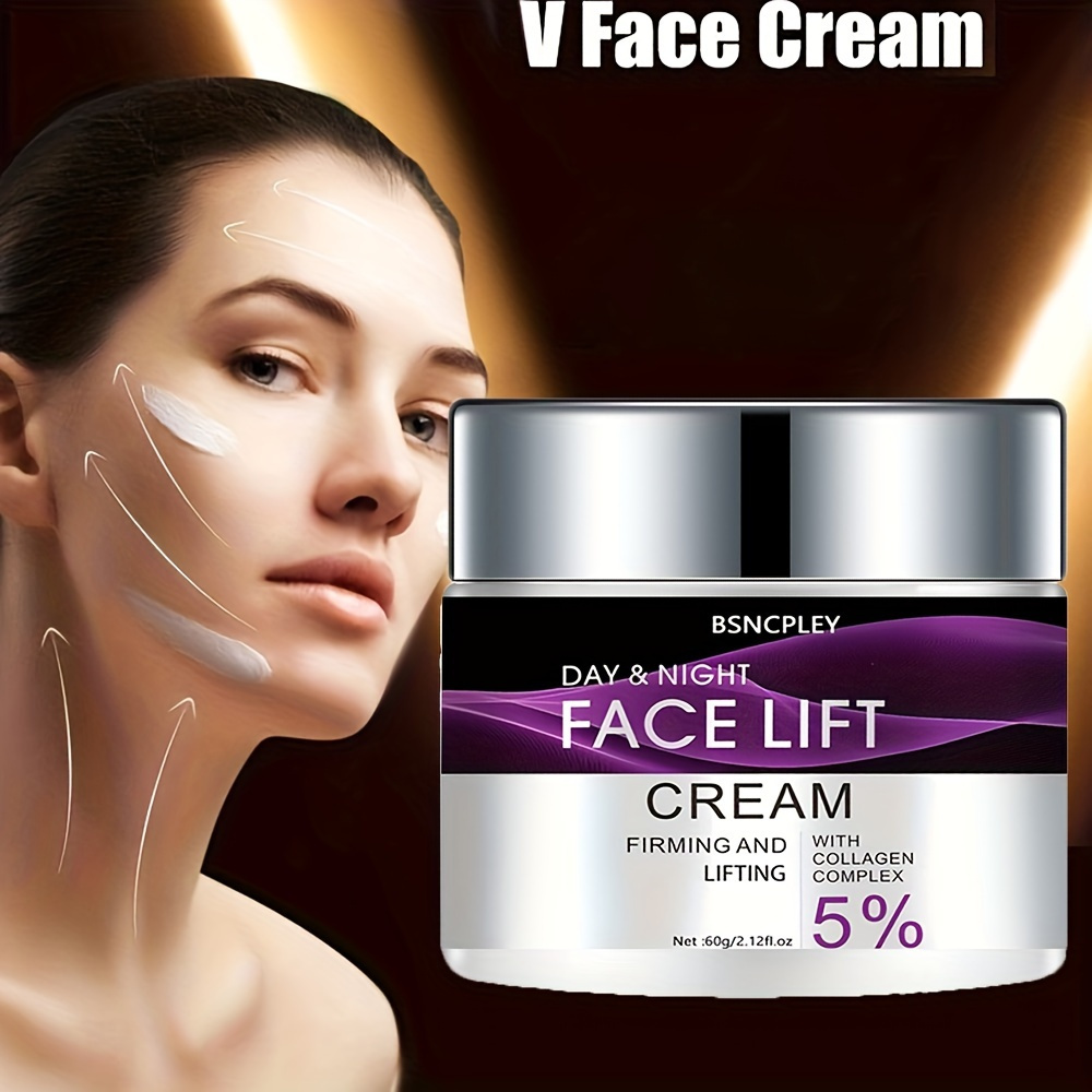 30g/60g Face Lift Cream, Lifting & Firming Cream Instant Formula for Facial, Neck, Chest, Smoothing The Appearance to Hide Saggy Light Beige - Image 7