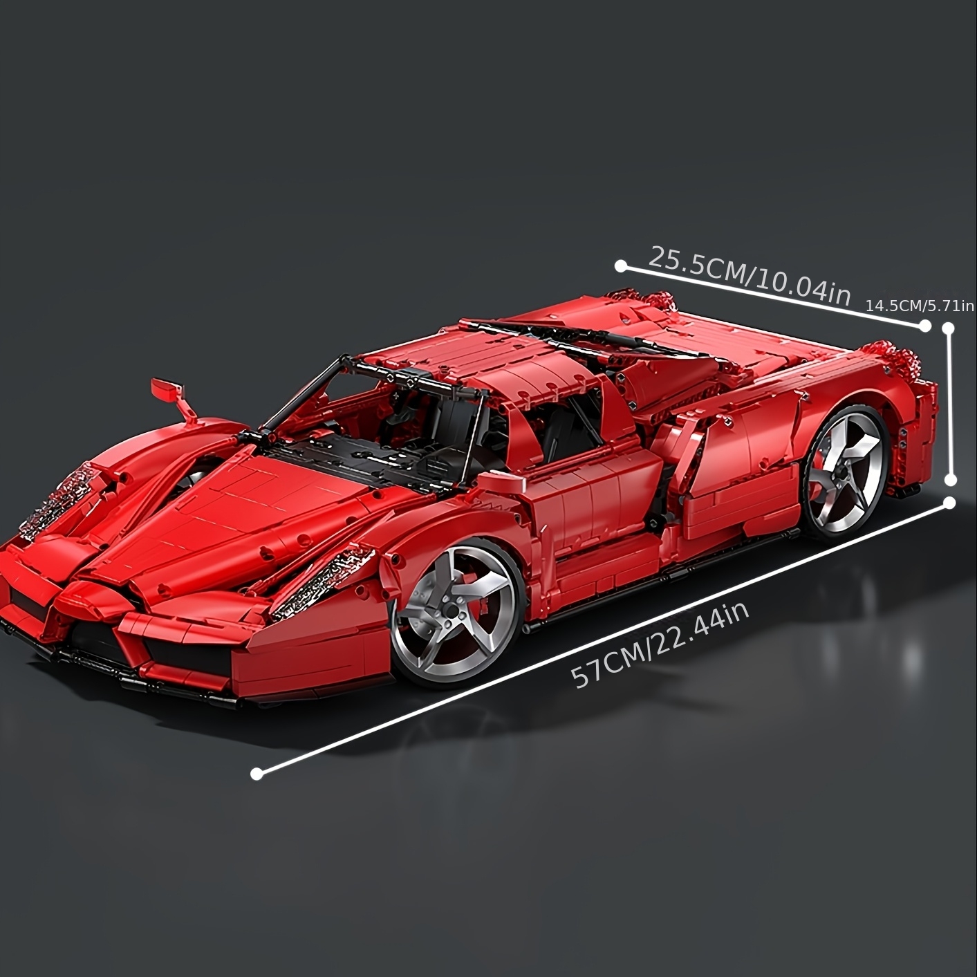 Highly Restored Supercar Building Blocks | Classic Design Replica | Men's Toy & Family Interactive Play & Holiday Gift | 4301pcs Challenging Set | Precise Buckles & HD Stickers | Suitable for Adults/Teenagers - Image 4