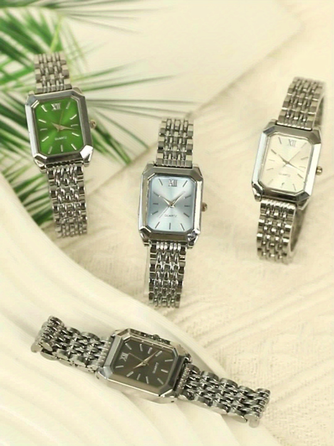 6pcs/ Set Women Watches Set & 5pcs Luxury Jewelry For Women Set, Bracelet, Necklace, Aretes Para Nina, Ring, Golden & Silvery Elegant Women Watche Set, Quartz Movement, Perfect For Valentine'S Day Christmas Birthday Gifts For Women, Reloj De Mujer. - Image 20