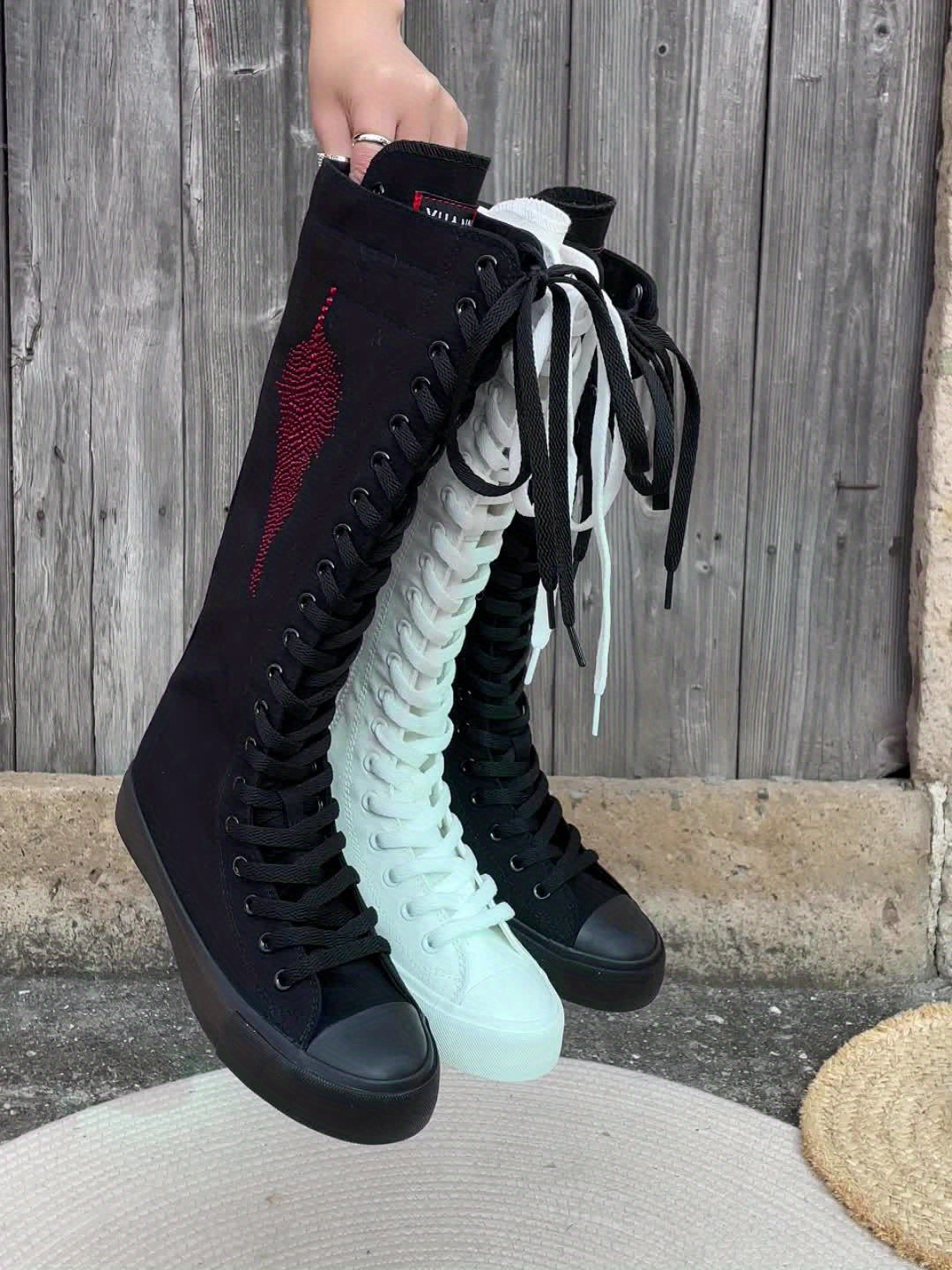 Women'S Flat High-Top Fashionable And Comfortable Knee Boots with Inner Side Zippers, Large Size Sneakers Suitable for And Students, Perfect for Parties And Everyday Wear, Available in Sizes 34-43. - Image 12