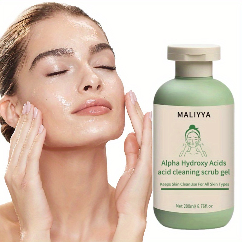 6.76fl.oz Deeply Cleansing Exfoliating Gel Contains Aloe Long-Lasting Moisture Cleanses Pores Exfoliating Gel for Both Face And Body Suitable for All Light Beige Types Ideal Valentine's Day Gift Large Tube | Deep Cleansing & Softening - Image 3