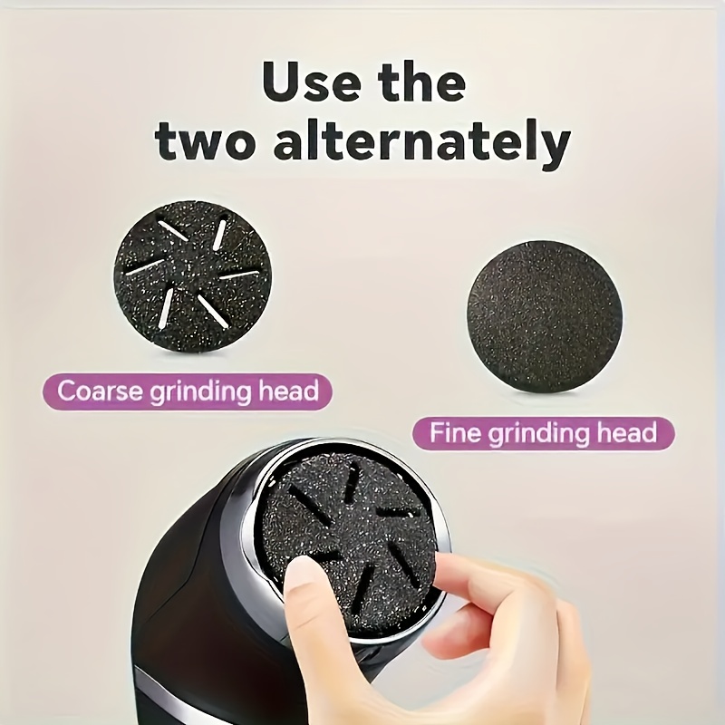 MIGUAN Electric Feet Callus Removers | Rechargeable, Portable Electronic Foot File Pedicure Tools, Professional Pedi Feet Care for Dead, Hard Cracked Dry Skin, Ideal Gift, USB Charging, Lithium Battery - Image 11