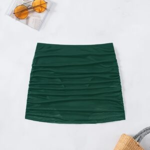 Women's Swim Shorts Stretchy Comfortable Mesh Ruffle Sexy Conservative Tankini Bottom Shorts