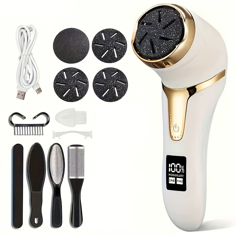 MIGUAN Electric Feet Callus Removers | Rechargeable, Portable Electronic Foot File Pedicure Tools, Professional Pedi Feet Care for Dead, Hard Cracked Dry Skin, Ideal Gift, USB Charging, Lithium Battery - Image 5