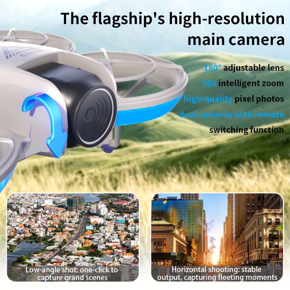 Latest Drone, Follow Safety Drone, Remote Control with Display Screen, Optical Flow Technology, Gesture Recognition, Live Video Streaming, User-Friendly for Beginners, Essential Drone, Ideal Present for Boys And Husbands, New Year Present - Image 9