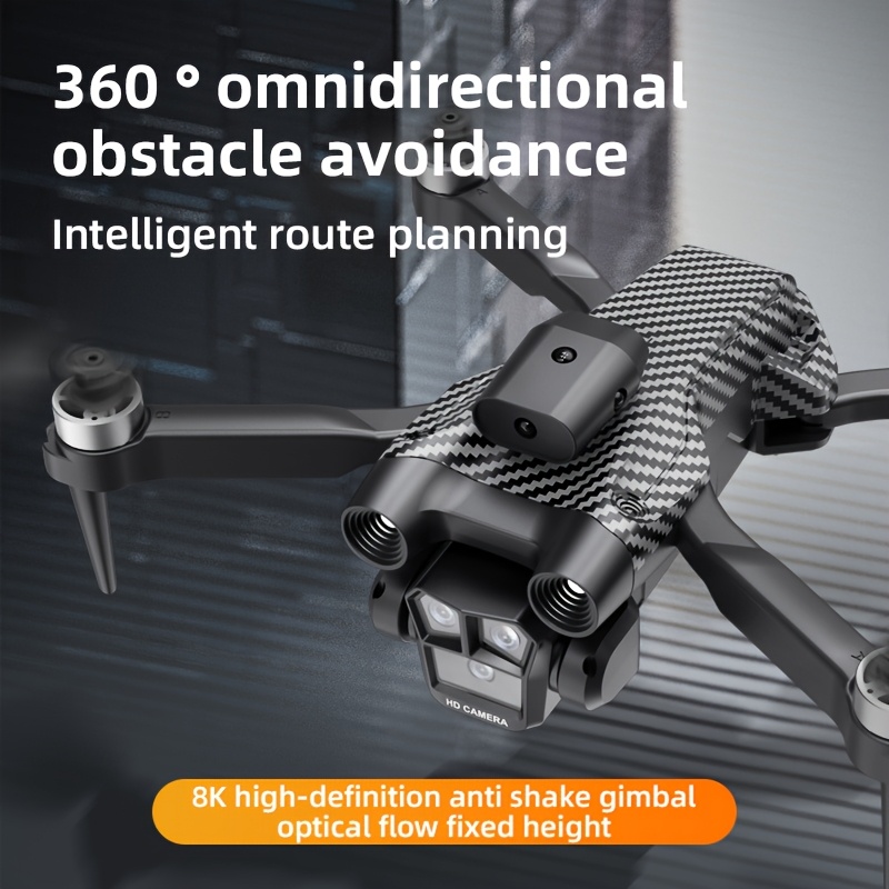 Three-camera Drone, Foldable Remote-controlled Drone, Remote-controlled Toy, Easy to Operate, Suitable for Beginners, Gift for Men, Indoor and Outdoor Drone for Christmas And Halloween, Drone with Screen Remote Control, Indoor Flying - Image 3