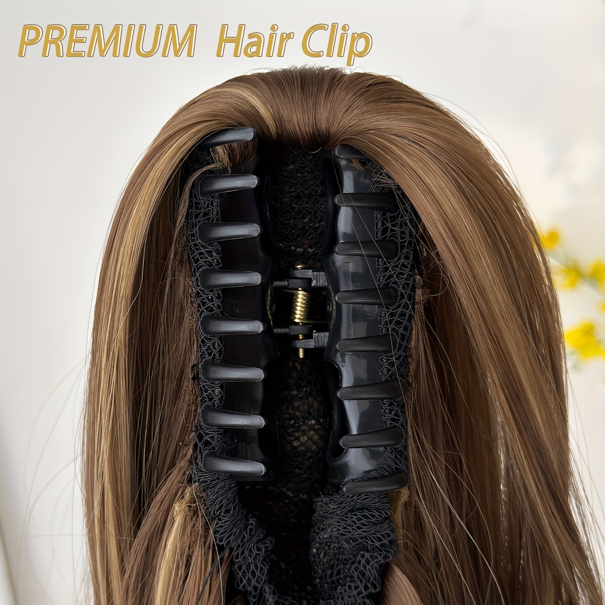 Women'S Heat-Resistant Synthetic Hair Extension Wig - 20" Long Curly Wave Ponytail with Claw-Shaped Base, Multi-Color Options (Black, Brown, Golden, Burgundy, Off White, Gray) For Christmas, Halloween, Parties & Daily Use - Easy To Style & Maintain - Image 14