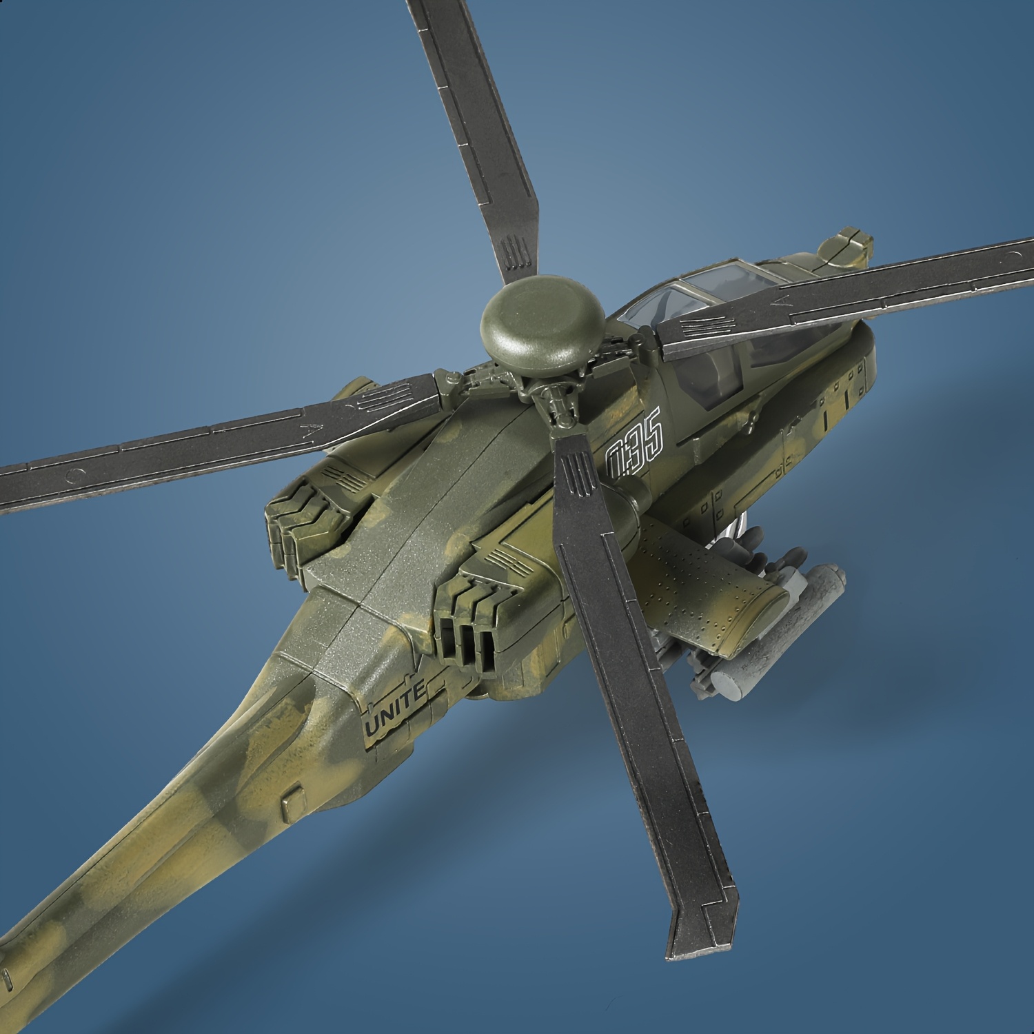 1:72 Scale AH-64 (AH64) 'Apache' Helicopter Model; a Learning Toy for Children And Teenagers; a Military Model Suitable for Gift Exhibitions; Perfect for Holiday Gifting. - Image 4