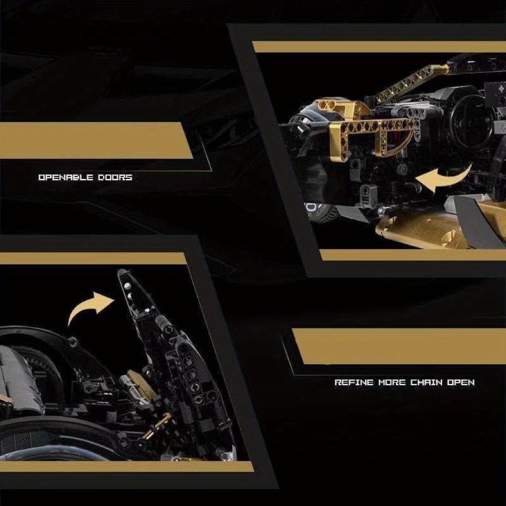 2519pcs 1:10 Racing Building Block Toy, Technological Design Building Block Model, Simple And Easy to Operate for Holiday Gifting Birthday/Christmas/Halloween - Image 6