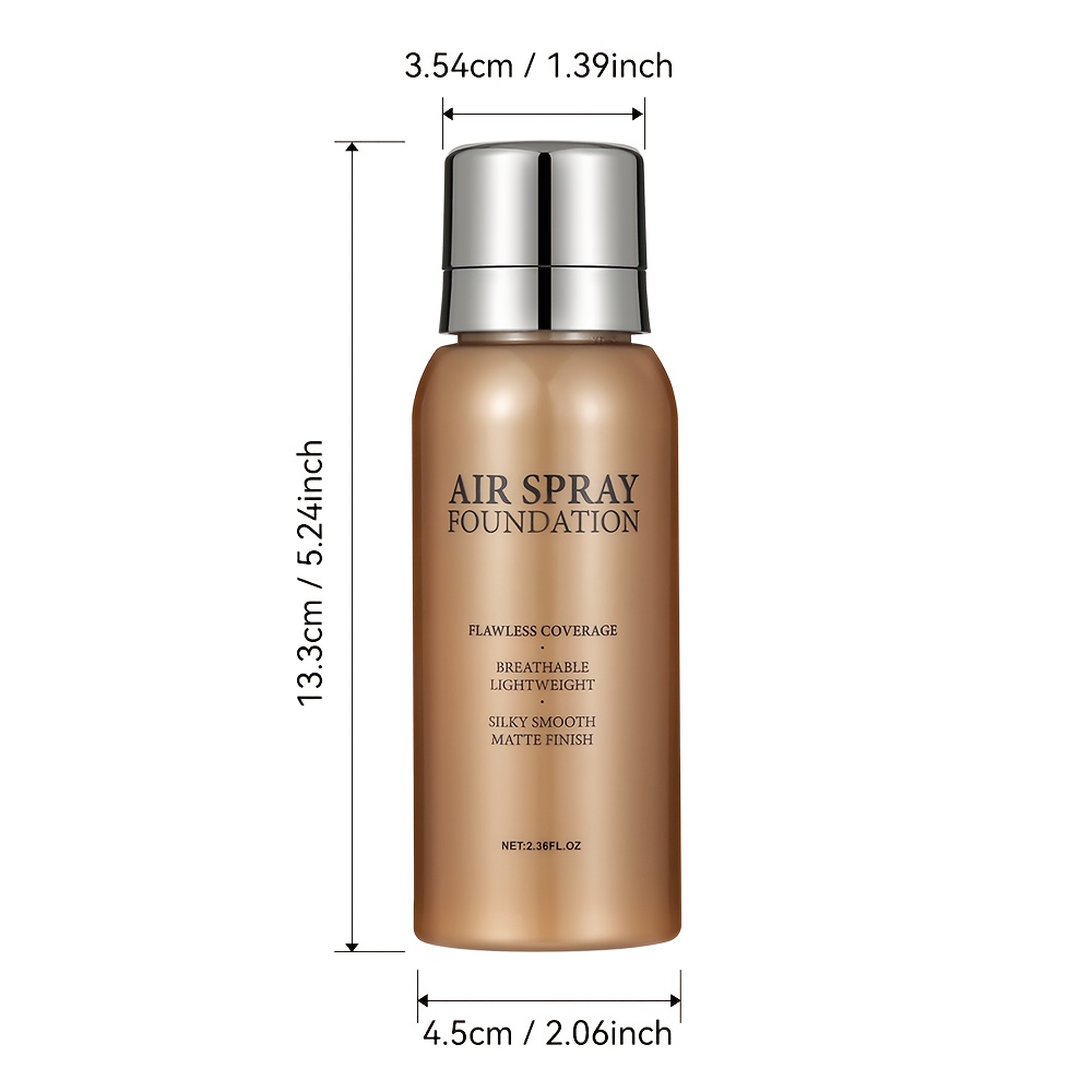 Air Cushion Foundation Spray - Lightweight, Buildable Coverage with a Moisturizing Formula for Powerful Concealment and Natural Finish. Creates Smooth Radiant Beige Tones in Shades from Fair to Medium - Image 8