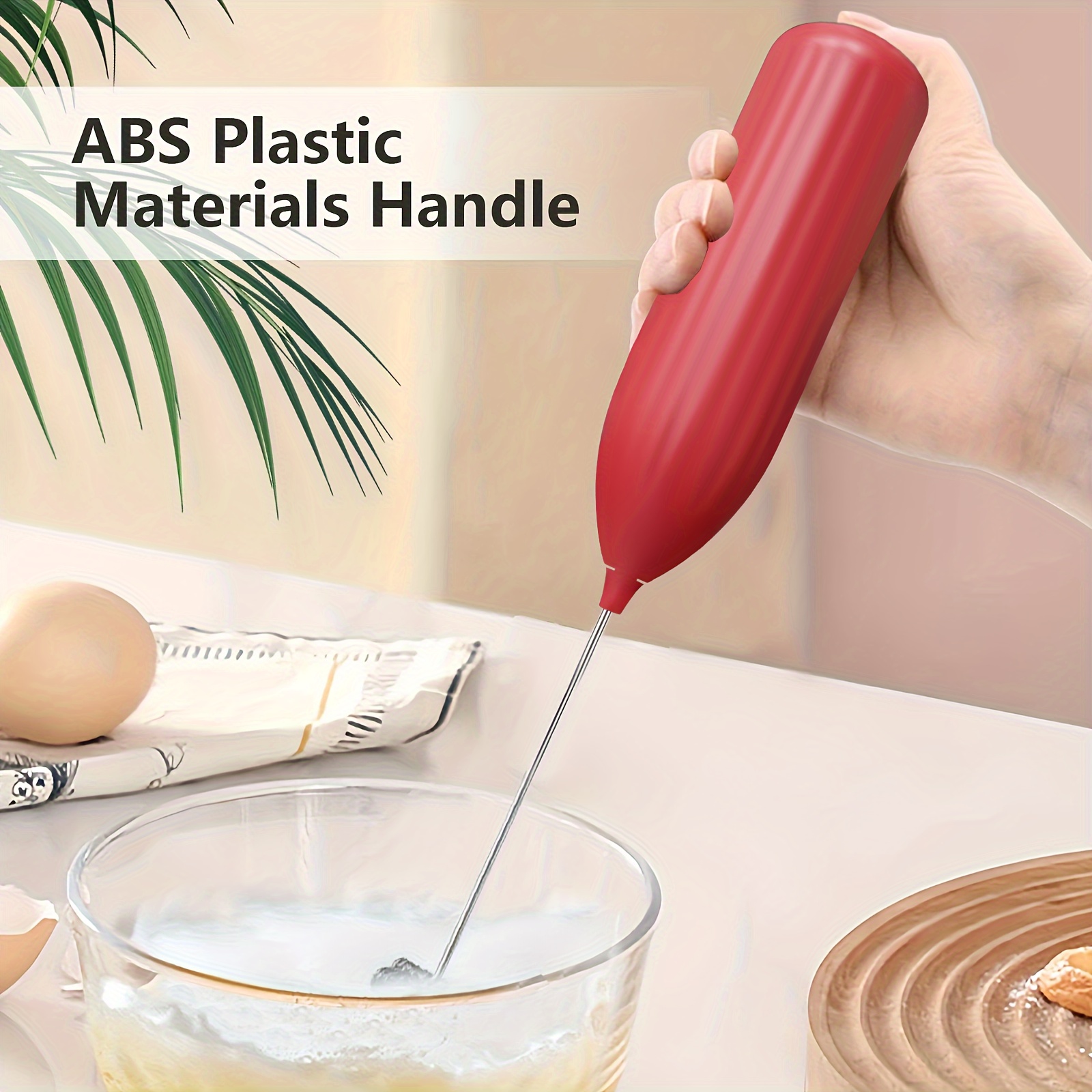 Lalayuan Strong Electric Milk Frother, Milk Foam Maker, Requires Batteries (Not Included) Stainless Steel Beverage Mixer, Portable Electric Whisk for Coffee, Latte, Cappuccino, Chocolate, Matcha Foam Creator, Cordless Mini Coffee Blender - Image 5