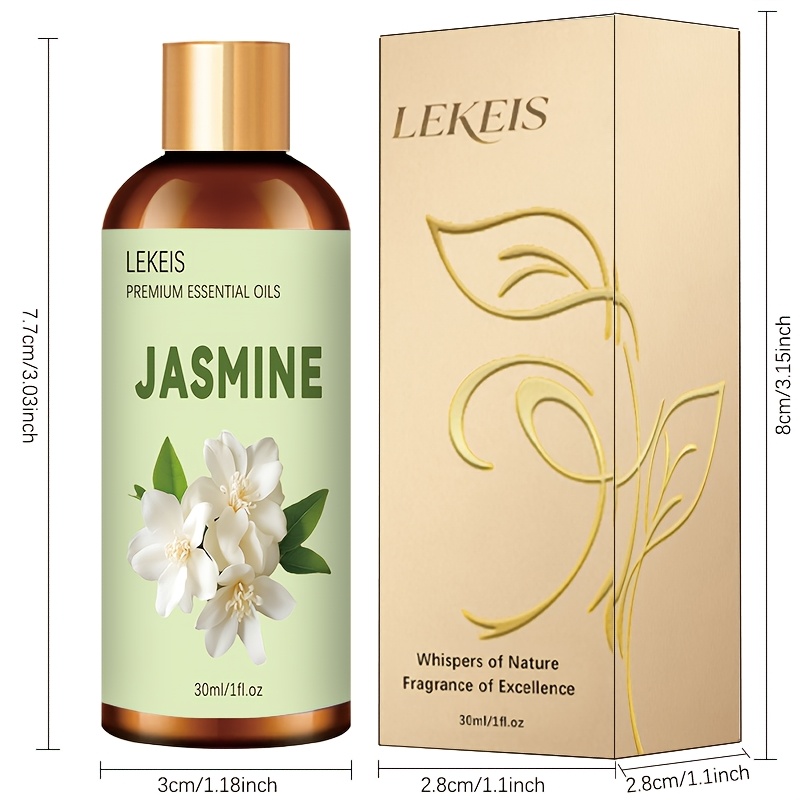 3.38oz/1.01oz/0.34oz Jasmine Essential Oil | 100% Plant Extract, Long-Lasting Moisturizing Hydration, Suitable for Dry Hair and Skin, Multi-Purpose for Massage, Skincare, Bathing, Diffusers, Humidifiers, All Skin Types - Image 6