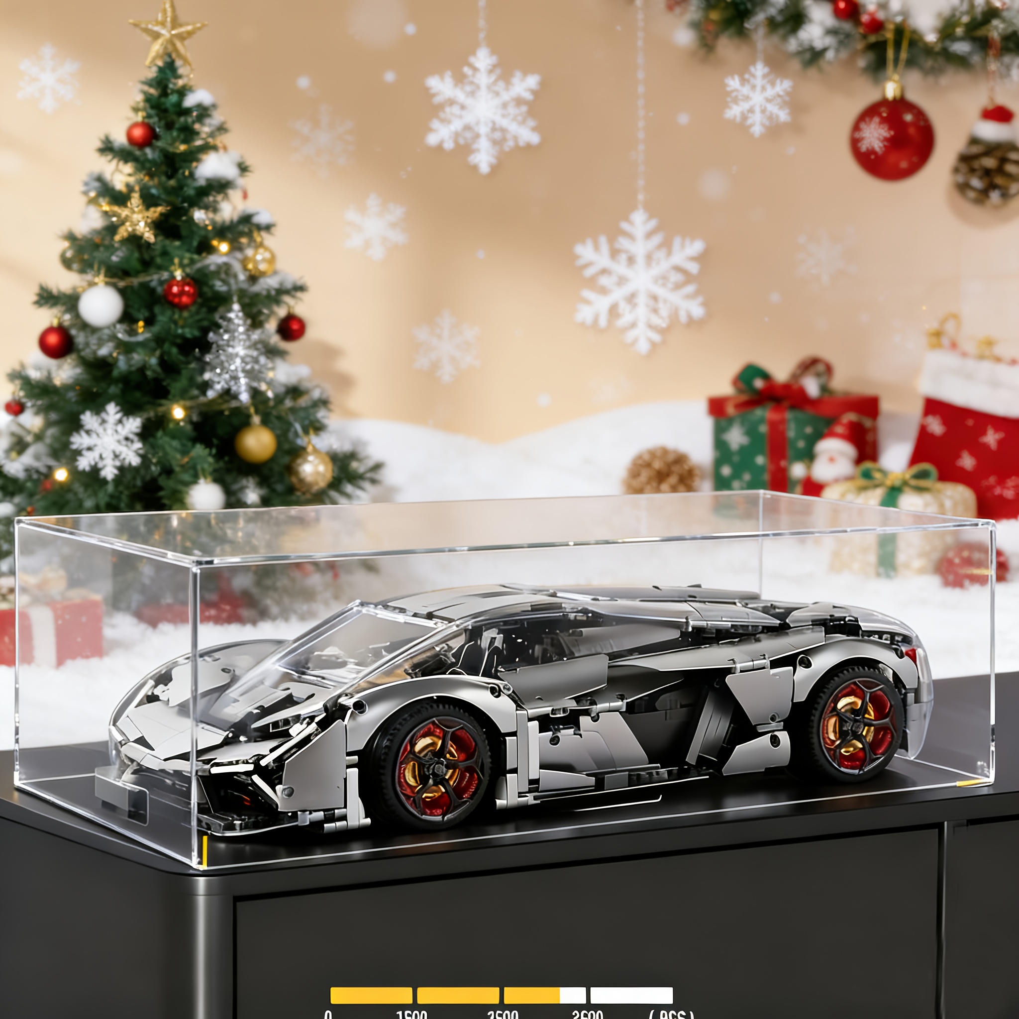 4260pcs Building Block Car Set | Door, Wheel Hub, Engine Linkage Assembly Toy, Suitable For Advanced Mechanical Model Set For 14 Years Old And Above, Red Sports Car, Halloween Black Friday - Image 4