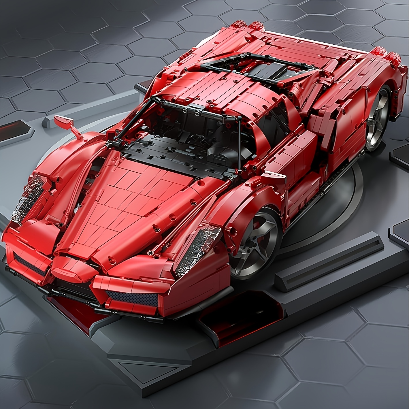 Highly Restored Supercar Building Blocks | Classic Design Replica | Men's Toy & Family Interactive Play & Holiday Gift | 4301pcs Challenging Set | Precise Buckles & HD Stickers | Suitable for Adults/Teenagers - Image 5