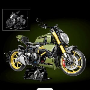 1:8 Large Scale Motorcycle Model Diavel Green1260 Lamborghlnl Edition. 1018pcs MOC Building Blocks Challenging Satisfying to Assemble.Doubles As Room Decor Halloween Decorations Clearance Deal