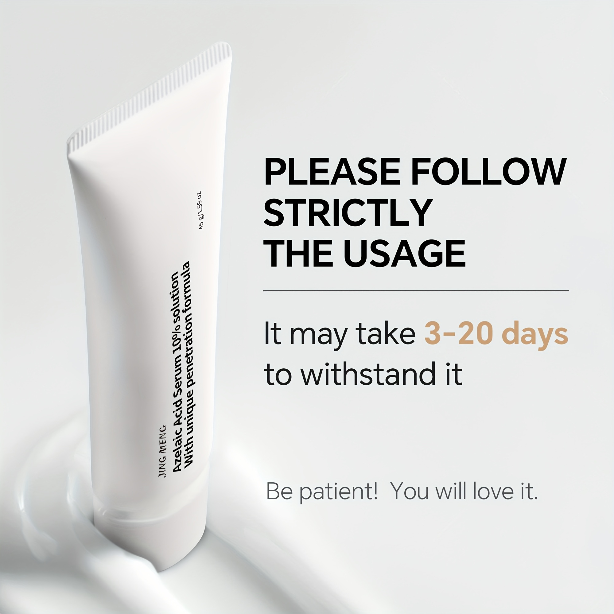 JING MENG 10% Azelaic Acid Serum, Evens Out Light Beige, Improves Light Beige Texture, Makes Light Beige Feel Soft And Smooth, Reduce The Look Of Dark Spots, Skincare for Woman, Christmas Gifts, 1oz/ 1.59oz*2, Face Light Beige Care, Black Friday