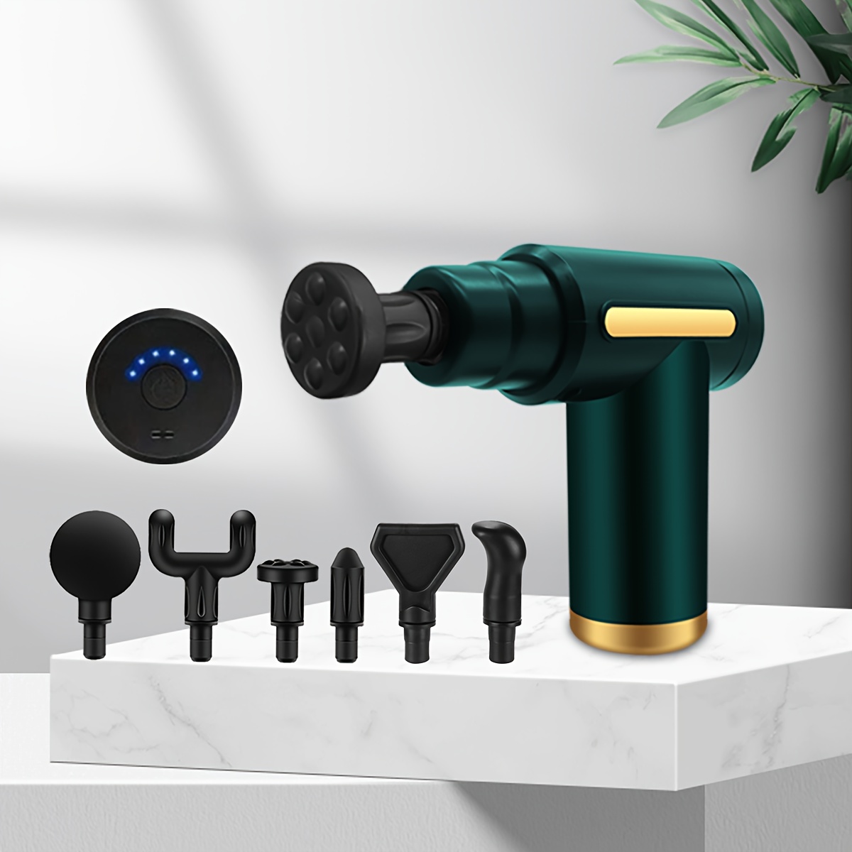 Electric Muscle Massager Gun, 4-Head Portable Handheld, Cord-Free Operation with 6-Speed Adjustable Settings, 4 Attachments, Smart App-Free Mode, Deep Tissue for Athletes, Gym Use - Image 7