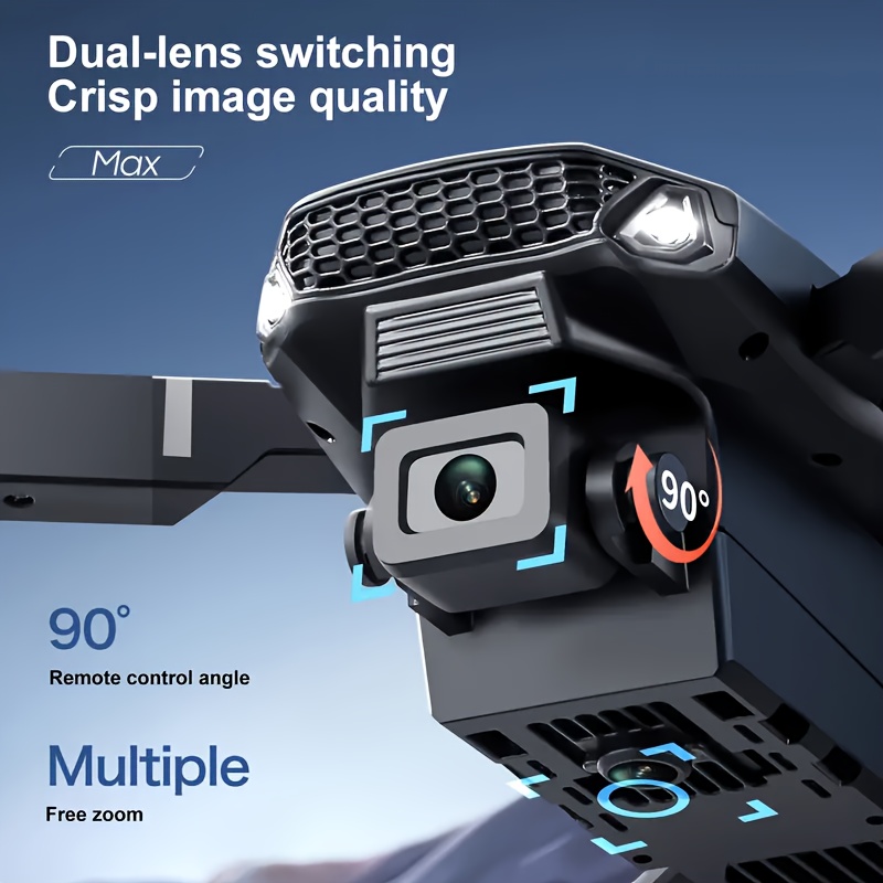 User-Friendly Drone Featuring a High-Definition Foldable Quadcopter Equipped with Voice Gesture Control, Wireless Remote, And One-Click Takeoff And Landing. It Includes Optical Flow Positioning And a Following Mode, Comes with a Portable Case - Image 12