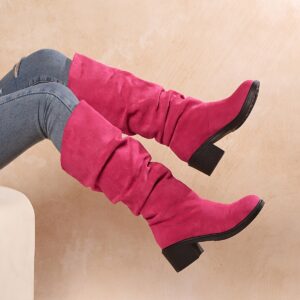 Women's Trendy Versatile Minimalist Classic Slant-toe Design Soft Comfortable Thick-soled Heel Women's Ankle Boots