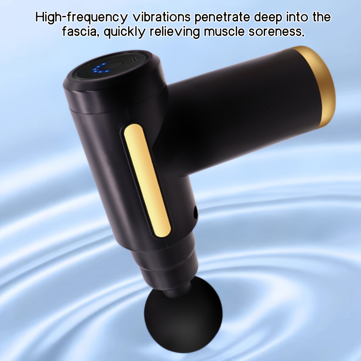 Electric Muscle Massager Gun, 4-Head Portable Handheld, Cord-Free Operation with 6-Speed Adjustable Settings, 4 Attachments, Smart App-Free Mode, Deep Tissue for Athletes, Gym Use - Image 2