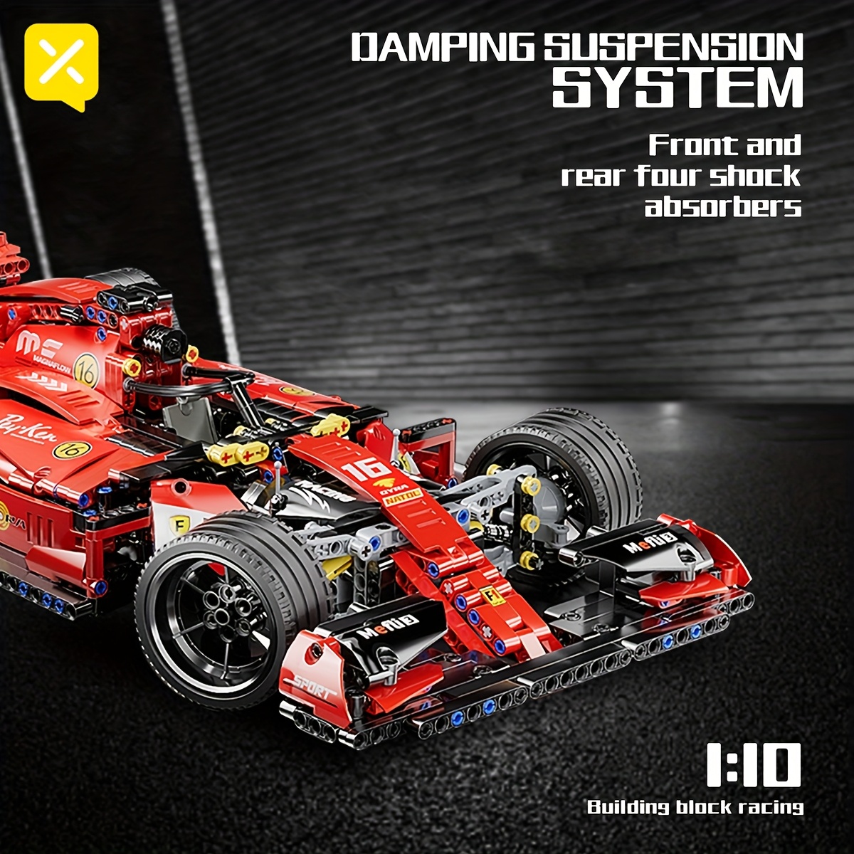 4310pcs Supercar Series Building Blocks Set - 1: 8 Scale, Liftable Design, Perfect for Birthday, Christmas, Halloween, Thanksgiving & New Year Gifts - Image 2