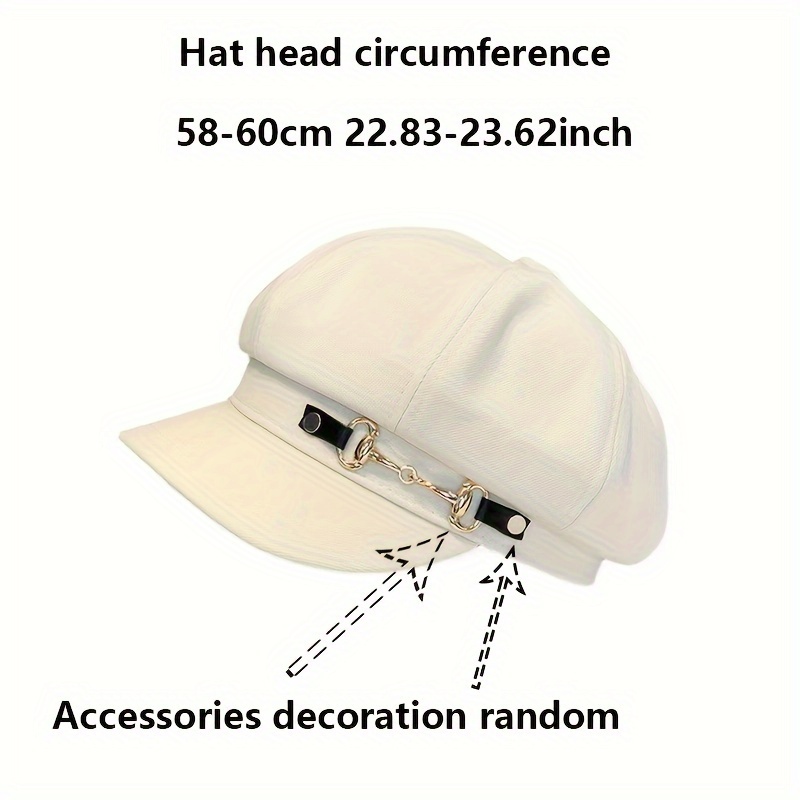 2pcs Women's Elegant Black & White Classic Berets - Lightweight Fabric with Metallic Hook-and-Loop Closure, Hand Washable Embossed Design for Spring/Summer, Perfect for Parties, Daily Wear & Outdoor Activities, Party Accessories, Smooth Texture Hat - Image 6