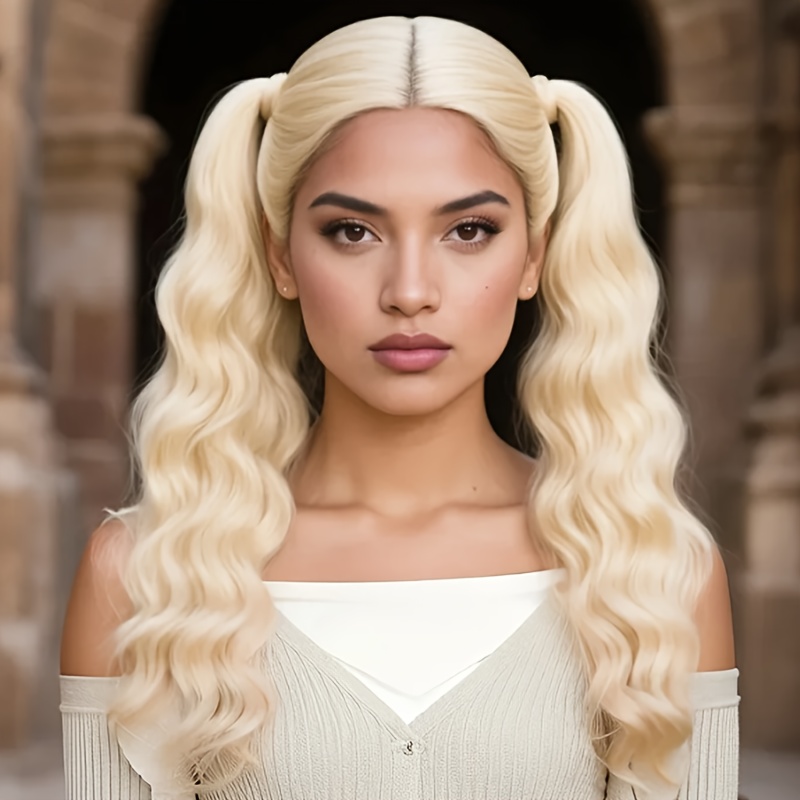 Wigs Suitable for Women, Wigs That Can Be Tied with Double Ponytails, Wigs That Can Be Created By Oneself, And Wigs In Brighter Colors Are Used to Be More Conspicuous In The Crowd - Image 6