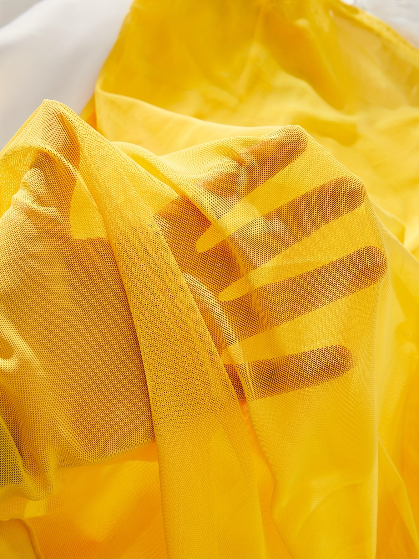 Women'S Bright Yellow 3D Rose-Embellished Camisole Nightgown - Deep V Open Back Lingerie Dress with Sheer Tulle Skirt, Thin Strap French-Inspired Luxury Sleepwear for Intimate Occasions, Special Occasions & Themed Events - Elegant & Alluring Elegant - Image 5