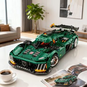 3746pcs 1:8 Le Mans Racing Car Building Toy Set, Collectible Model Building Set And Sports Car, Suitable For Adults' Supercar Building Kit, Perfect Gift For Racing Fans, Birthday Gift, Holiday Gift, Christmas, Halloween, Thanksgiving.