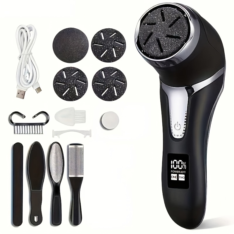 MIGUAN Electric Feet Callus Removers | Rechargeable, Portable Electronic Foot File Pedicure Tools, Professional Pedi Feet Care for Dead, Hard Cracked Dry Skin, Ideal Gift, USB Charging, Lithium Battery - Image 6