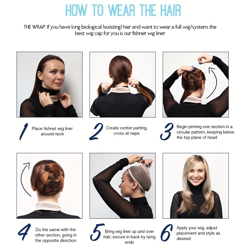 Christmas Wig Ombre Blonde Long Straight Wigs for Women Medium And Long Wigs Put On and Go Straight Wigs Fully Woven Straight Wigs Synthetic Fiber Wigs No Glue No Lace for Party Daily Use - Image 10