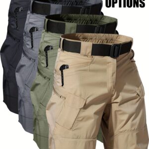 Men’s Cargo Shorts, Breathable Quick Dry Tactical Work Pants, Multi-Pocket Design