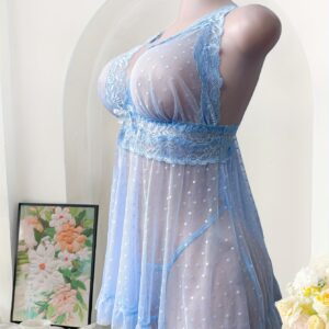 Women's Plus Size Sheer Mesh & Lace Mermaid Dress - Sheer Panel Romantic Wedding Guest Gown, Low-Rise Low- Dress for Special Occasions, Prom, Party (No Undergarment Bulk) - Mesh & Lace Paneling for curves