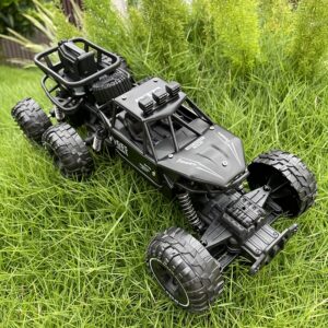 2.4G Alloy Off-Road Vehicle with Six Wheels, Smooth on Irregular Terrain, Sand, and Mountain Roads, Long-Lasting Battery, Perfect for Halloween, Christmas, and Birthday Gifts