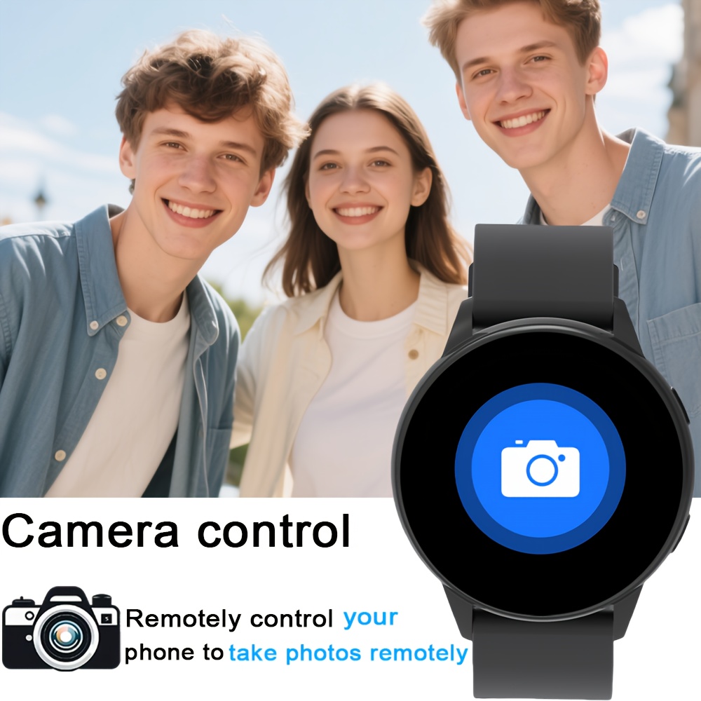 ERUN Smartwatch, 1.50-inch Round Screen for sports Watch | 240*240 Resolution, Minimalist Design, Stylish for Men/Women, Suitable for Sports and Leisure, Compatible with Android and iPhone, Ideal Gift for Family and Friends - Image 9