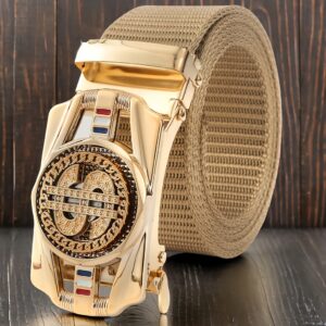 Men's Waist Belt, Business Trend, Rotatable Automatic Buckle Pants Belt, Fashion Trend