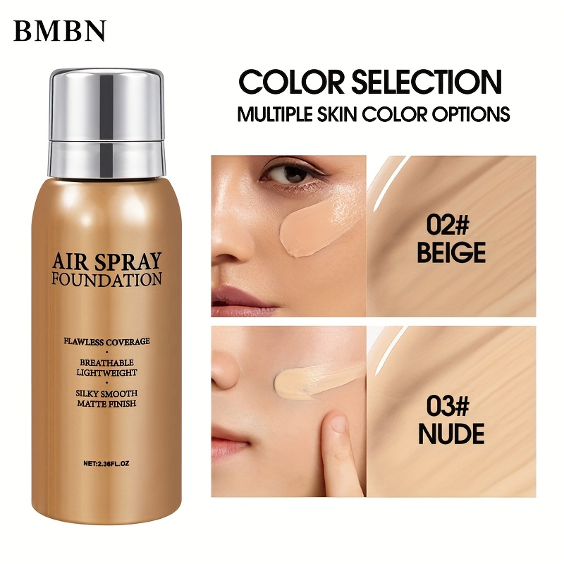 Air Cushion Foundation Spray - Lightweight, Buildable Coverage with a Moisturizing Formula for Powerful Concealment and Natural Finish. Creates Smooth Radiant Beige Tones in Shades from Fair to Medium - Image 4