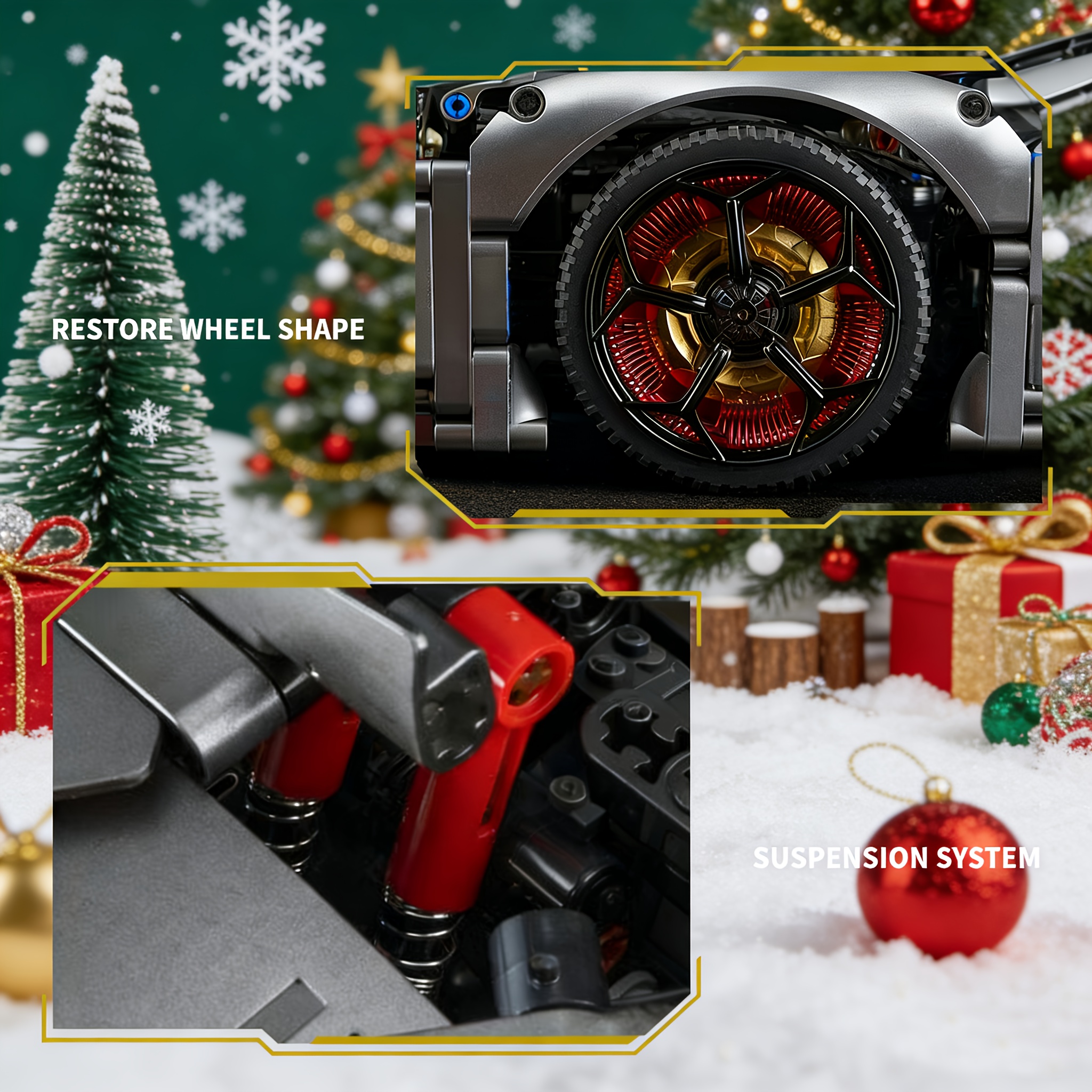 4260pcs Building Block Car Set | Door, Wheel Hub, Engine Linkage Assembly Toy, Suitable For Advanced Mechanical Model Set For 14 Years Old And Above, Red Sports Car, Halloween Black Friday - Image 5