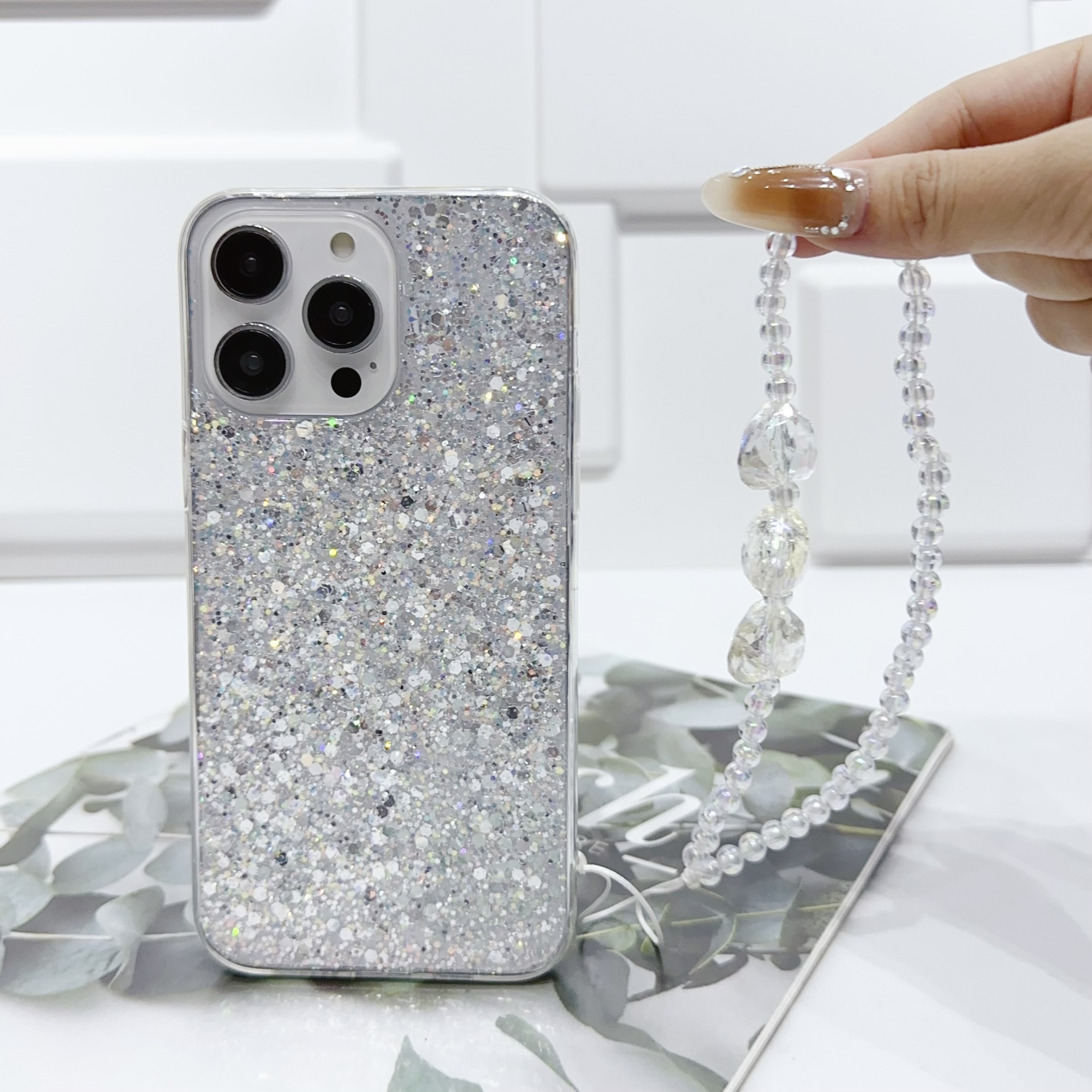 Phone Case: Fashion Starry Sky High Flash Phone Case with Love Bracelet for Iphone11 11promax 12 12pro 12promax 13 13pro 13promax 14 14pro 14plus 14promax 15 15pro 15plus 15promax 16 16pro 16plus 16promax 17 17pro 17promax 17air 16e - Image 7
