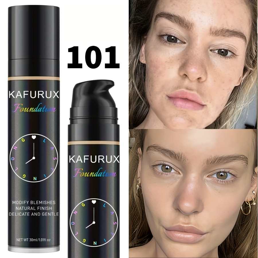 KAFURUX Full Coverage Liquid Foundation & Concealer - Strong Covering Power, Light Texture Formula Suitable for All Light Beige Types (Dry, Oily, Combination,), Light to Medium Shades for Flawless Light Beige Evenness - Women' - Image 4