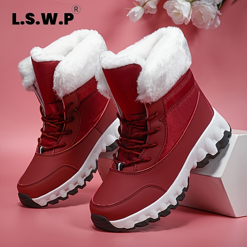 Men's and Women's Mid-Calf Thick -Lined Warm Snow Boots, Unisex Warm Lined Casual Sports Boots, High-Quality Warm Outdoor Hiking Shoes, Versatile Comfortable Thick Snow Boots - Image 8