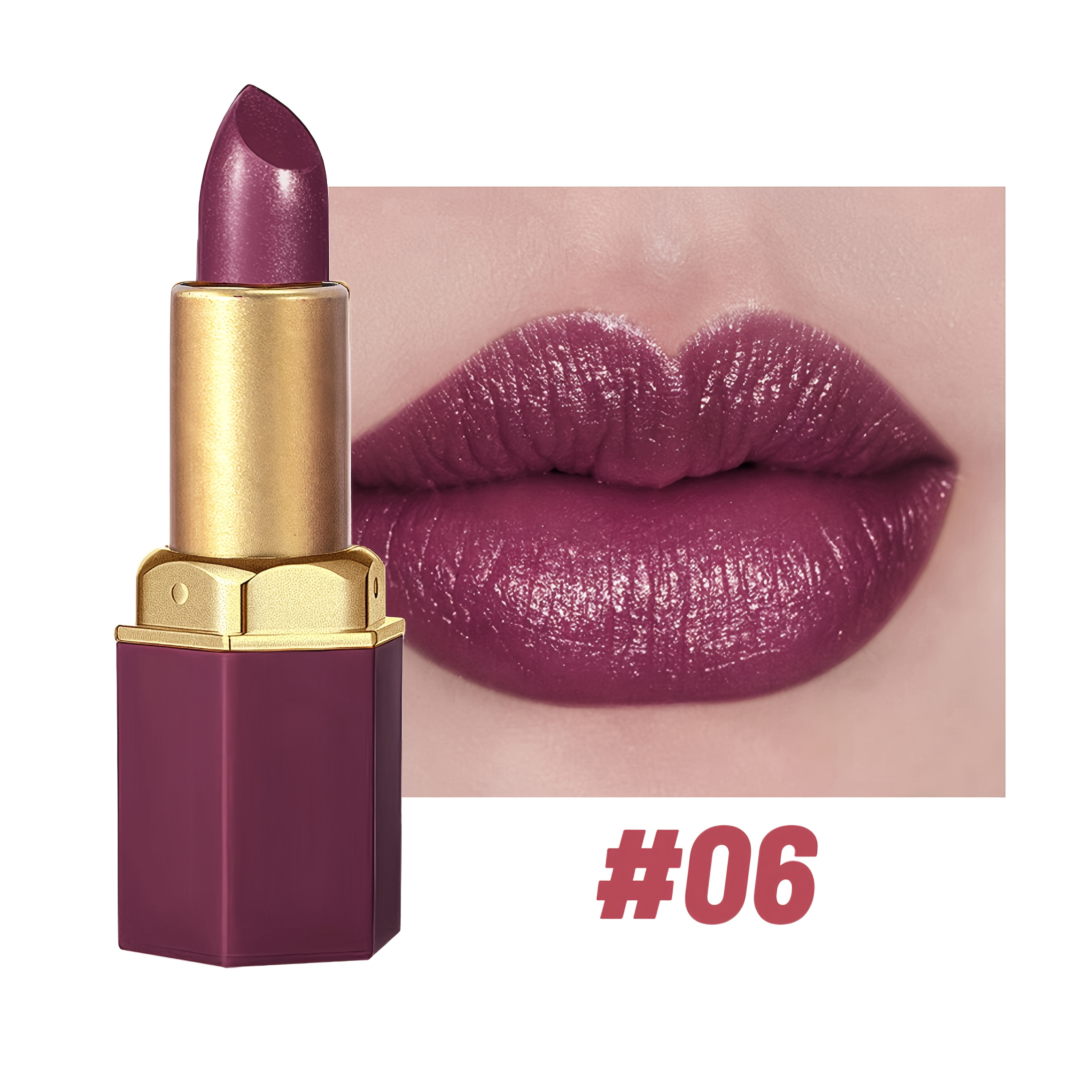 6-pack, Cream Lipstick, Easy-to-color Lipstick, Long-lasting Easy-to-color Moisturizing Lipstick, Creamy and Smooth Effect, Suitable for All Light Beige Tones, Suitable for Everyday and Christmas Makeup Looks - Image 11