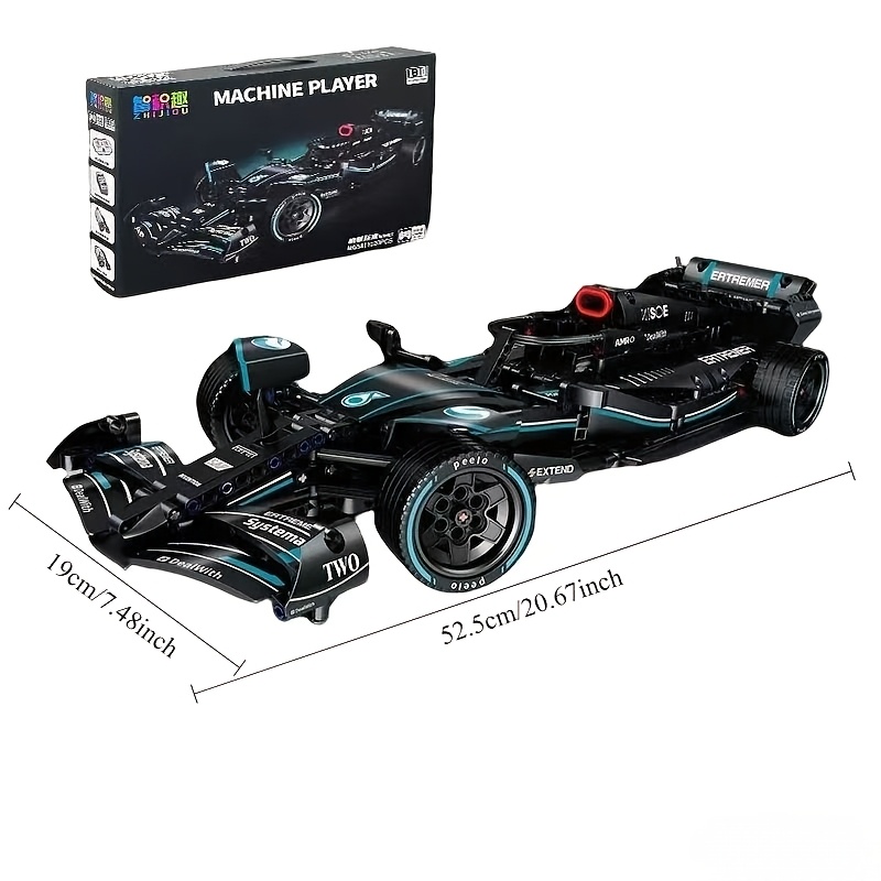 2025 New Edition 2182pcs racing building block set, 1:8 scale adult collectible set, real detail construction and display model, suitable for home or office decoration, high-quality ABS material, suitable for Christmas, Halloween, Valentine's Day - Image 5