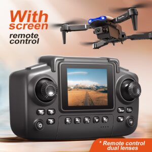 E88 MAX 2025 Drone with HD Display Screen, Brushless Motor, Optical Flow & Intelligent Tracking, Emergency Obstacle Avoidance, Indoor/Outdoor RC Quadcopter for Adults & Beginners, Holiday Gift