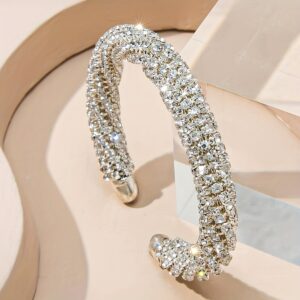 1 Shiny Rhinestone Wrap Bracelet